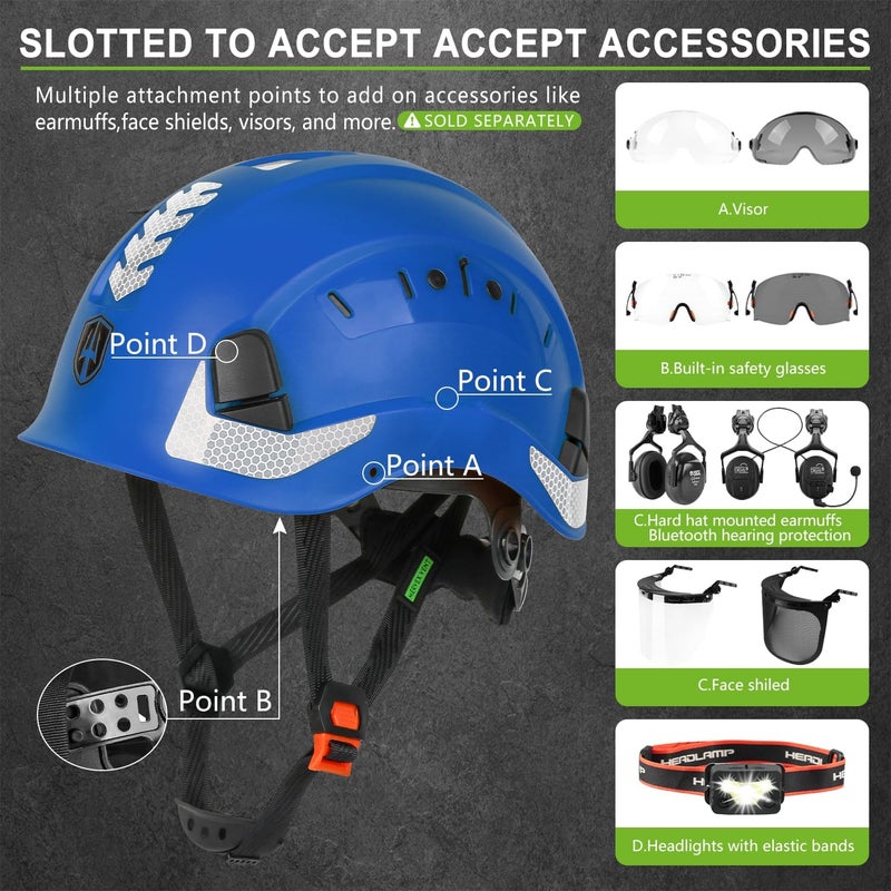 GREEN DEVIL Safety Helmet Construction Hard Hat ANSI Z89.1 Cascos De Construccion Vented ABS Work Hardhat for Men Women - Image 5